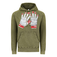 Vintage Olive batting gloves Vintage Hoodie - FaDigitalArtStudio