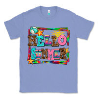 Colony Blue hello summer Classic Tee - AdoDesignShop