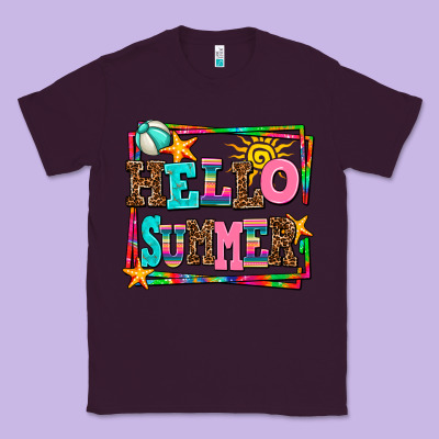 Hello Summer Classic Tee Designed By Adodesignshop