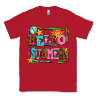 Red hello summer Classic Tee - AdoDesignShop