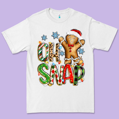 Oh Snap Christmas Cookie Premium Tee Designed By Zillion Design Studio