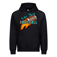 Black Wild about Football Urban Hoodie - HowdyJamesFarm