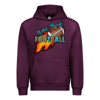 Mauve Wine Wild about Football Urban Hoodie - HowdyJamesFarm