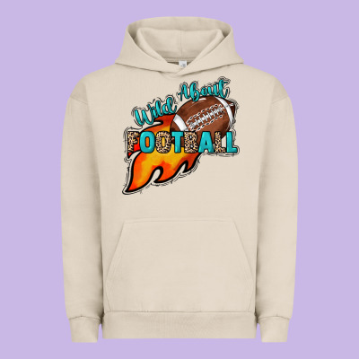 Wild About Football Urban Hoodie Designed By Howdyjamesfarm
