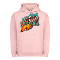 Pigment Salmon Wild about Football Urban Hoodie - HowdyJamesFarm