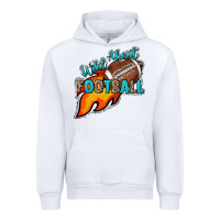 White Wild about Football Urban Hoodie - HowdyJamesFarm
