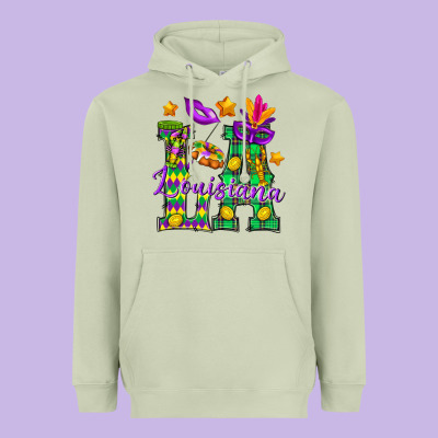 Louisiana Heavyweight Hoodie Designed By Bundleandbundleshop