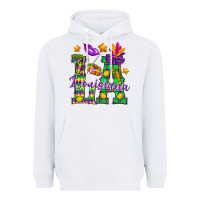 White Louisiana Heavyweight Hoodie - BundleAndBundleShop
