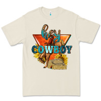 Bone hey cowboy with sunflowers Premium Tee - texasbilliewilder