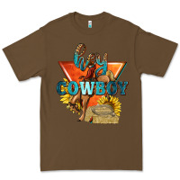 Cacao hey cowboy with sunflowers Premium Tee - texasbilliewilder