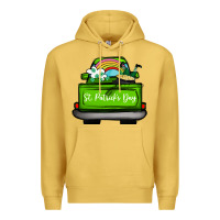 Antique Gold St Patrick's Day Truck Premium Hoodie - Bettercallsaul