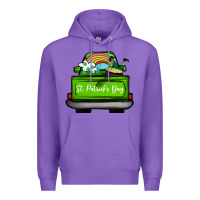 Purple St Patrick's Day Truck Premium Hoodie - Bettercallsaul