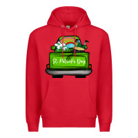 Red St Patrick's Day Truck Premium Hoodie - Bettercallsaul