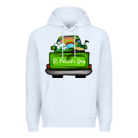 White St Patrick's Day Truck Premium Hoodie - Bettercallsaul