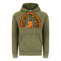 Vintage Olive fall pumpkin rainbow Vintage Hoodie - JahusDesignShop