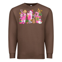 Chestnut Pink Christmas Coffee Cups Bbs Premium Sweatshirt - BundleAndBundleShop