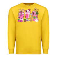 Lemon Pink Christmas Coffee Cups Bbs Premium Sweatshirt - BundleAndBundleShop