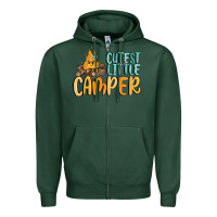Sports Green cutest little camper Zipper Hoodie - MaliasSmallBusiness