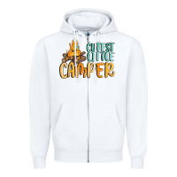 White cutest little camper Zipper Hoodie - MaliasSmallBusiness