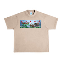 French Oak merry christmas with santa sleigh Urban Heavy Tee - BundleAndBundleShop
