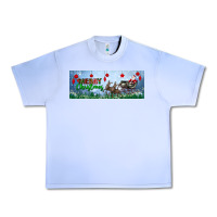 Grape Ice merry christmas with santa sleigh Urban Heavy Tee - BundleAndBundleShop