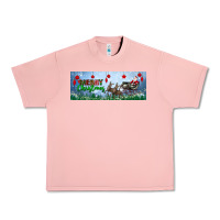 Salmon merry christmas with santa sleigh Urban Heavy Tee - BundleAndBundleShop