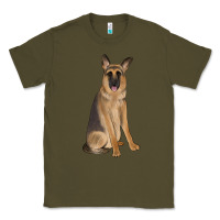 Army Green german shepherd Classic Tee - JahusDesignShop