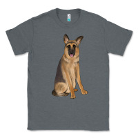Charcoal Heather german shepherd Classic Tee - JahusDesignShop
