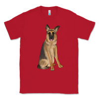 Red german shepherd Classic Tee - JahusDesignShop