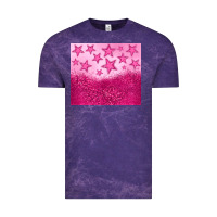 Cloud Purple pink glitter star Vintage Tee - JahusDesignShop