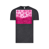 Pink Glitter Star Vintage Tee | Teevron