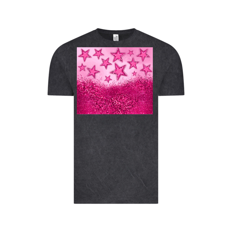Pink Glitter Star Vintage Tee by JahusDesignShop | Teevron