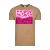 Vintage Coffee pink glitter star Vintage Tee - JahusDesignShop