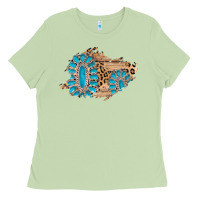 Matcha gemstone wood leopard patch Ladies Tee - AdoDesignShop