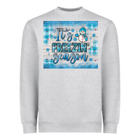 Heather Grey it s freezin season Heavyweight Sweatshirt - JahusDesignShop