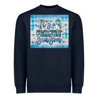 Navy it s freezin season Heavyweight Sweatshirt - JahusDesignShop