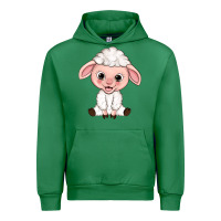 Emerald Cartoon Lamb Urban Hoodie - HowdyJamesFarm