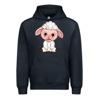 Navy Cartoon Lamb Urban Hoodie - HowdyJamesFarm
