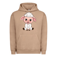 Pigment Burro Cartoon Lamb Urban Hoodie - HowdyJamesFarm