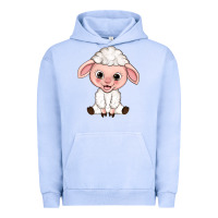 Pigment Grape Ice Cartoon Lamb Urban Hoodie - HowdyJamesFarm
