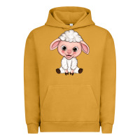 Pigment Peanut Butter Cartoon Lamb Urban Hoodie - HowdyJamesFarm