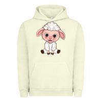 Pigment Pistachio Cartoon Lamb Urban Hoodie - HowdyJamesFarm