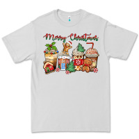 Dove Grey merry christmas gingerbread coffee cups Premium Tee - Zillion Design Studio