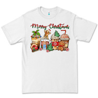 White merry christmas gingerbread coffee cups Premium Tee - Zillion Design Studio