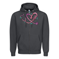 Smoke nurse heart Zipper Hoodie - MaliasSmallBusiness
