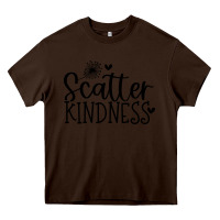 Chocolate Brown kindness Heavy Core Tee - Unal Design
