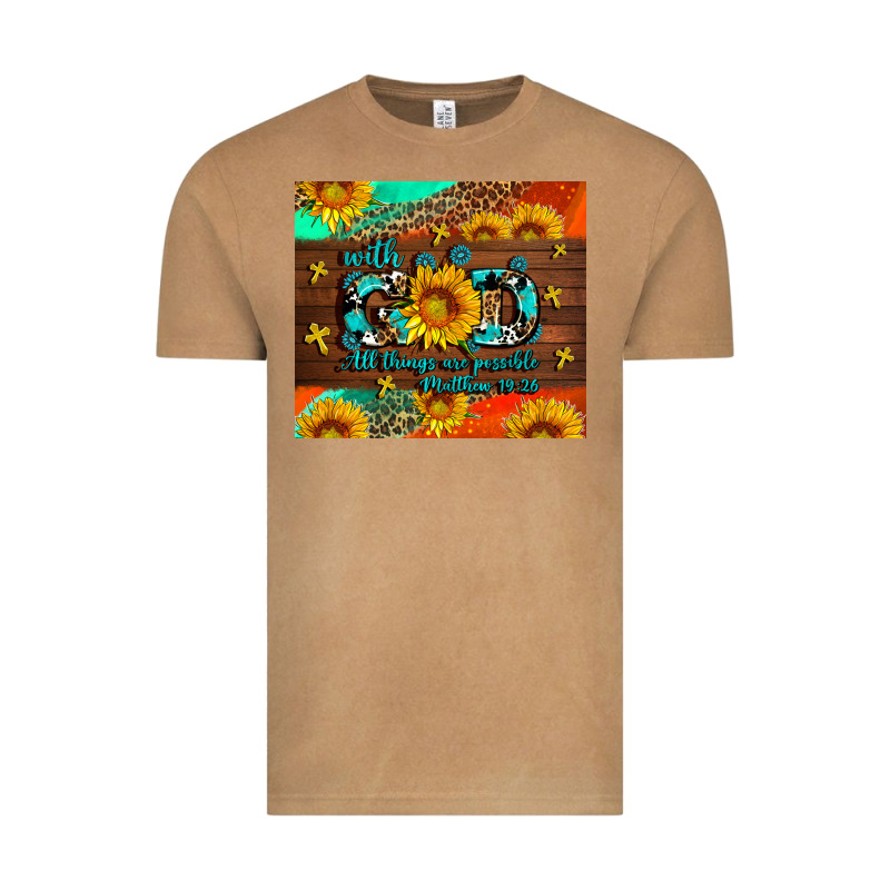 With God All Things Are Possible Vintage Tee by AdoDesignShop | Teevron