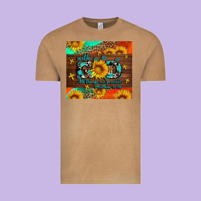 With God All Things Are Possible Vintage Tee Designed By Adodesignshop