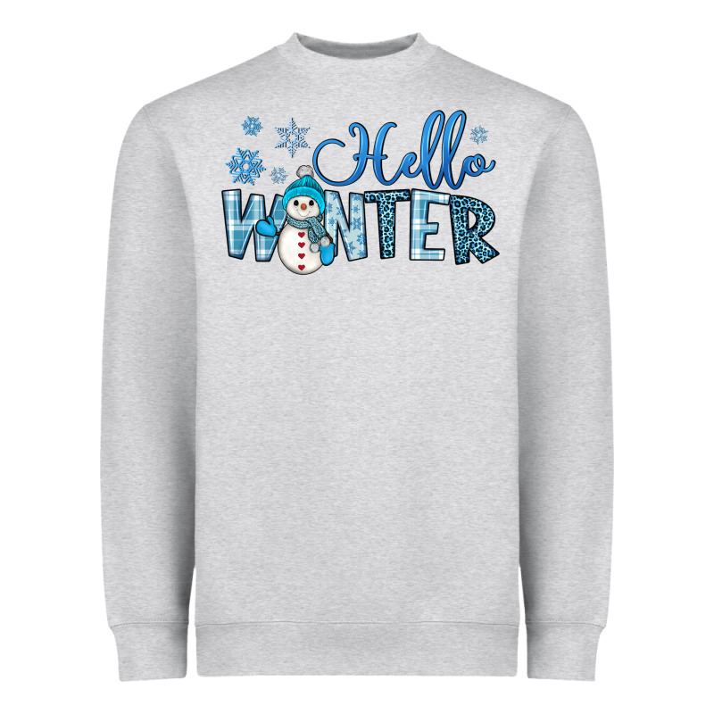 Hello Winter Heavyweight Sweatshirt by JahusDesignShop | Teevron