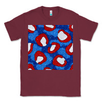 Burgundy glitter 4th of july seamless pattern 8 Classic Tee - BundleAndBundleShop